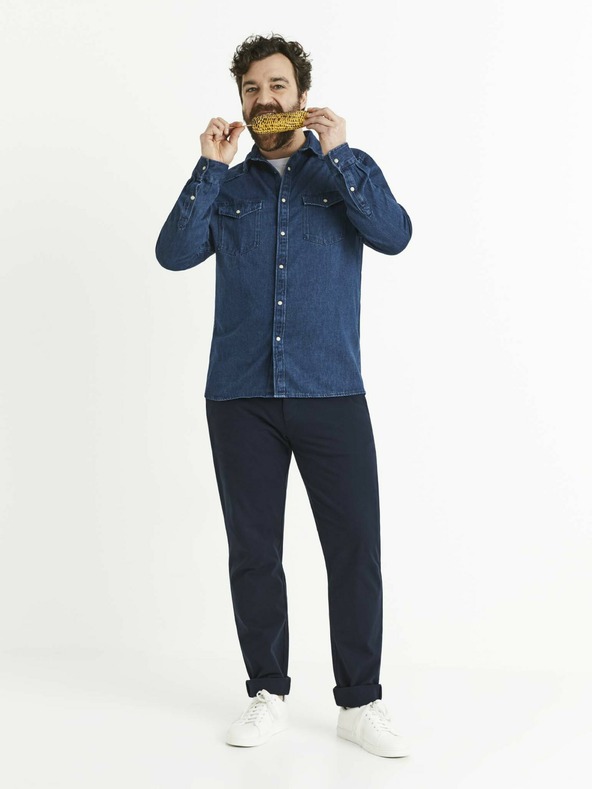 Celio Cămașă albastru închis Celio Sarevient