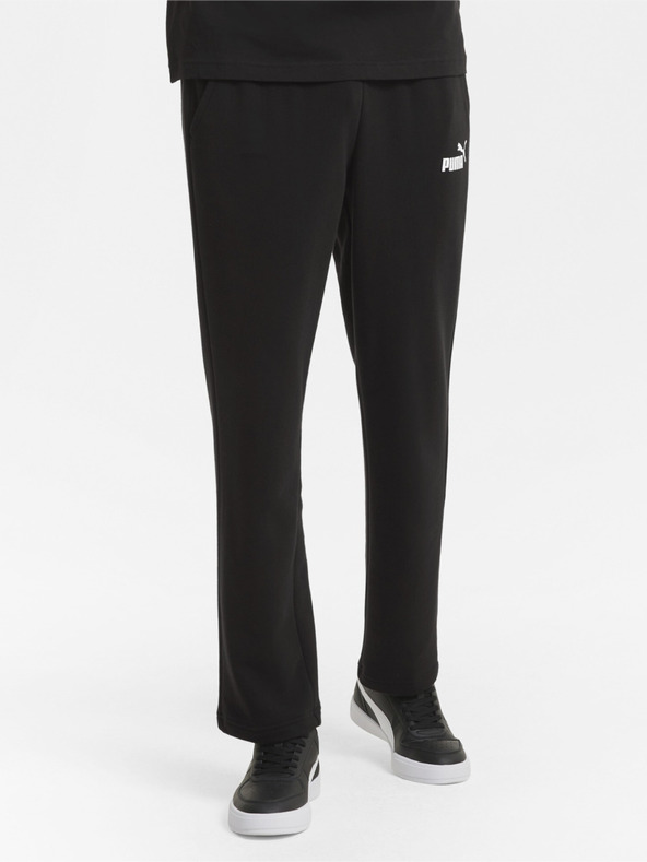 Puma Pantaloni Puma ESS Logo negri pentru bărbați