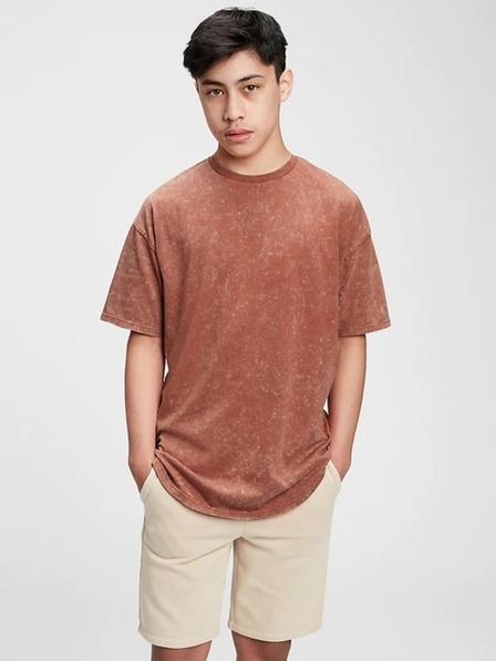 GAP Tricou cu tiv curbat pentru adolescenți GAP