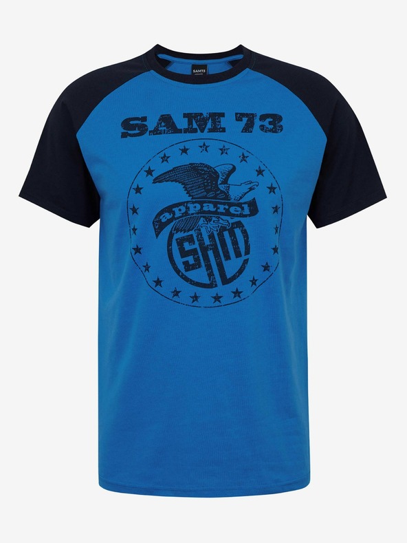 Sam 73 Tricou albastru pentru bărbați SAM 73 Jordan
