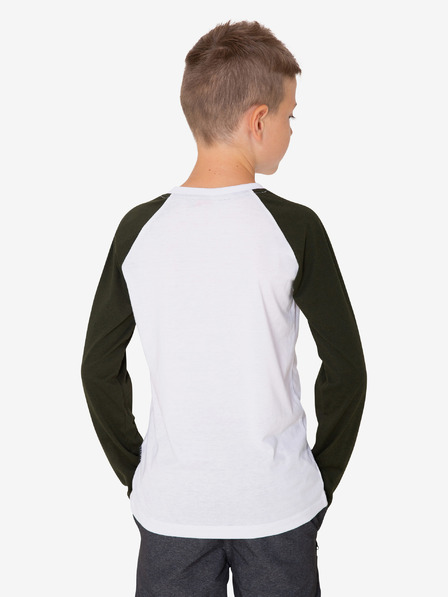 Sam 73 Tricou SAM 73 Jack negru și alb pentru băieți