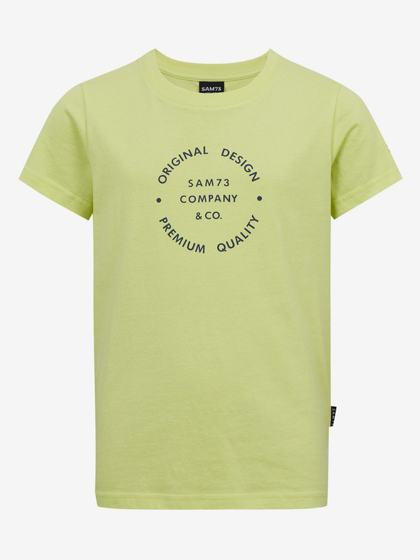 Sam 73 Tricou galben din bumbac pentru băieți SAM73 Pyrop