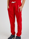 Sam 73 Pantaloni de trening unisex roșii pentru copii SAM73 Kanz