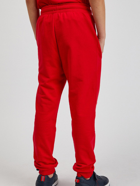 Sam 73 Pantaloni de trening unisex roșii pentru copii SAM73 Kanz