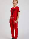 Sam 73 Pantaloni de trening unisex roșii pentru copii SAM73 Kanz