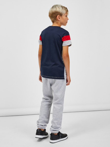 Sam 73 Tricou băieți albastru-gri cu dungi SAM 73 Kallan