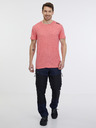 Sam 73 Tricou bărbătesc Coral cu dungi SAM 73 Fortunato