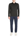 Celio Tricou polo negru cu mânecă lungă pentru bărbați Celio Jeshintano