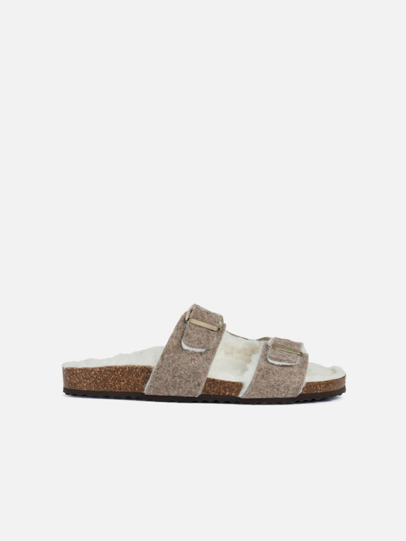 Geox Papuci bej pentru femei Geox Brionia