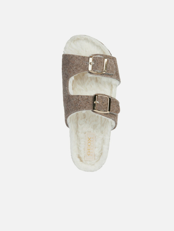 Geox Papuci bej pentru femei Geox Brionia