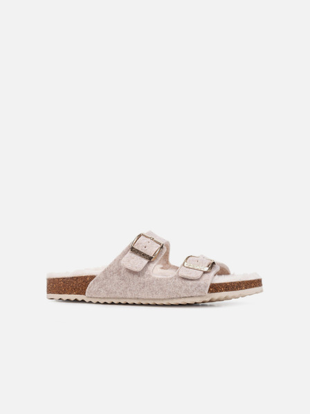 Geox Papuci albi pentru femei Geox Brionia