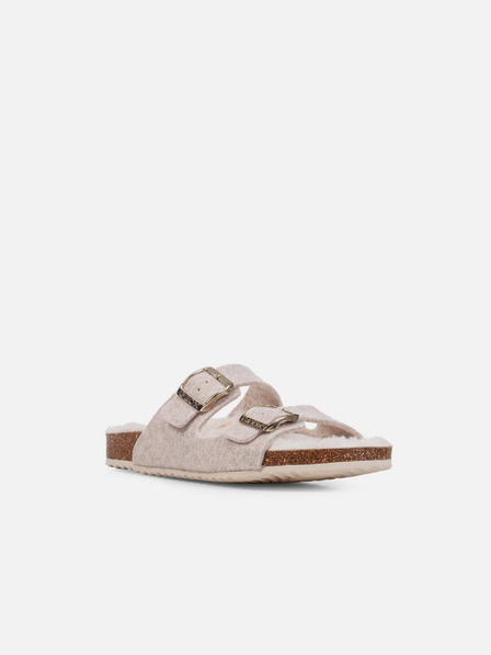 Geox Papuci albi pentru femei Geox Brionia