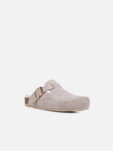 Geox Papuci albi pentru femei Geox Brionia