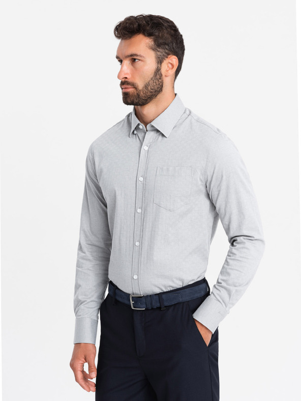 Ombre Clothing Ombre Clothing pentru bărbați SLIM FIT V2 OM-SHCS-0174