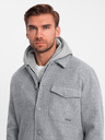 Ombre Clothing Jachetă fleece ușoară pentru bărbați Ombre Clothing V2 OM-JANP-0199