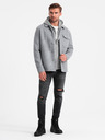 Ombre Clothing Jachetă fleece ușoară pentru bărbați Ombre Clothing V2 OM-JANP-0199