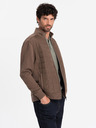 Ombre Clothing Jachetă bărbătească ușoară cu fermoar și față matlasată Ombre Clothing V3 OM-JANP-0193