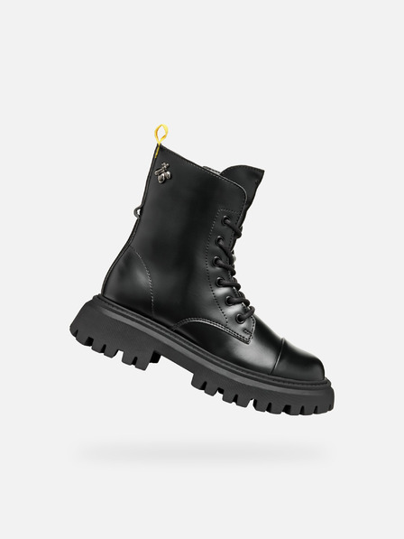 Geox Negru Geox Maquinnerns Girl Cizme de gleznă