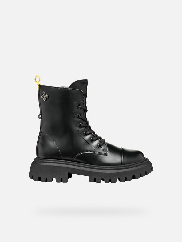 Geox Negru Geox Maquinnerns Girl Cizme de gleznă