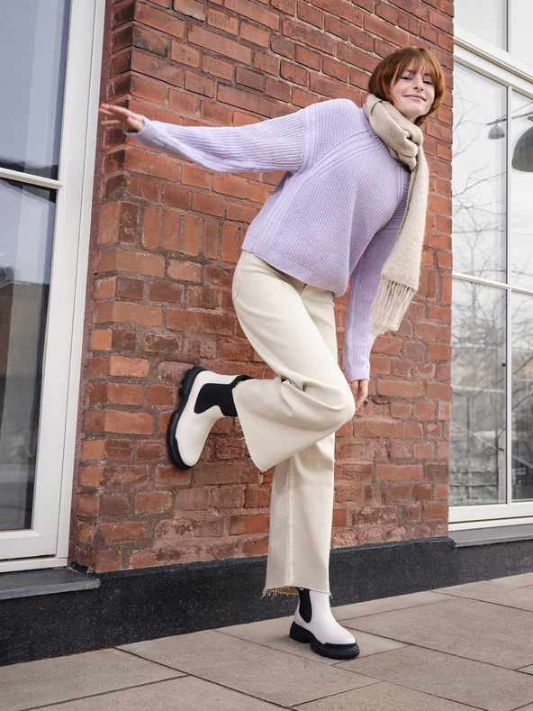 Geox Cremă Fete Ghete de gleznă Geox Junette Girl