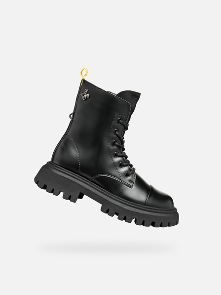 Geox Negru Geox Maquinnerns Girl Cizme de gleznă