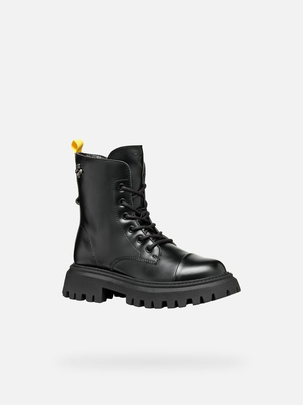 Geox Negru Geox Maquinnerns Girl Cizme de gleznă