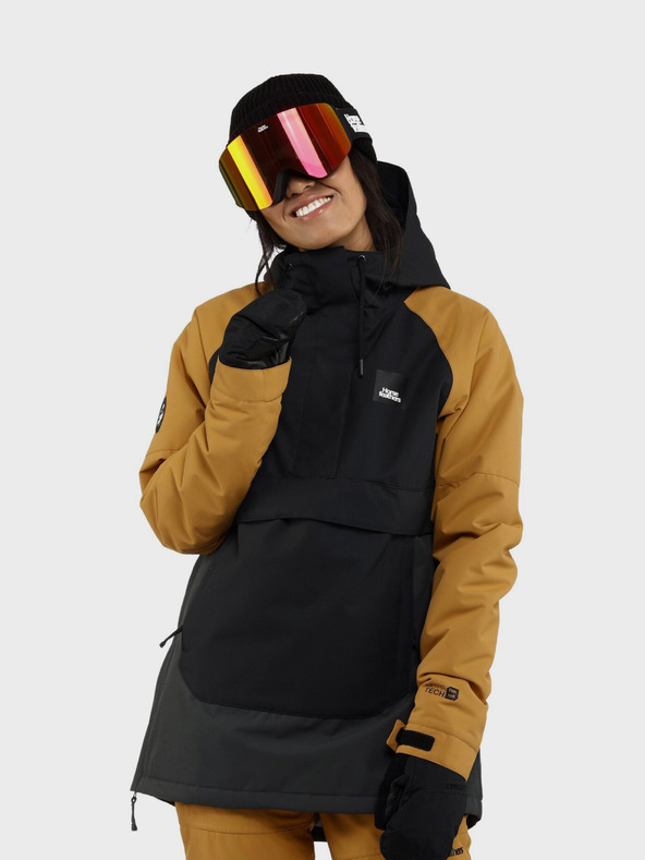 Horsefeathers Jachetă Mija - negru/galben molid mărimea L HORSEFEATHERS