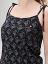 Loap Rochie neagră cu model pentru femei LOAP Bazuka