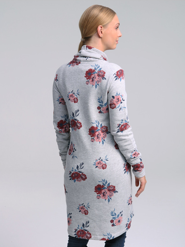 Loap Rochie florală gri deschis pentru femei LOAP Ebuna