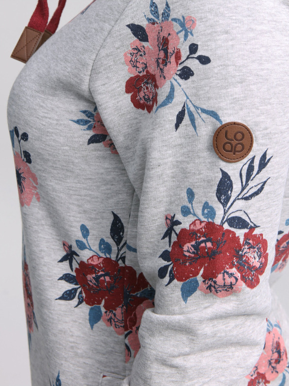 Loap Rochie florală gri deschis pentru femei LOAP Ebuna