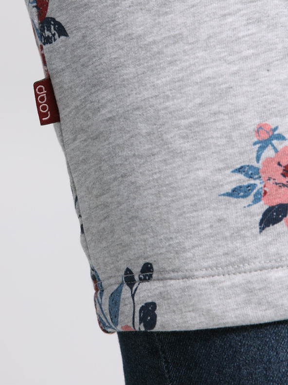 Loap Rochie florală gri deschis pentru femei LOAP Ebuna