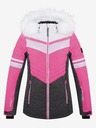 Loap Jachetă de schi pentru femei gri și roz LOAP ORINNA