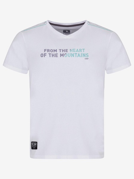 Loap Tricou alb pentru bărbați cu LOAP ALPRON