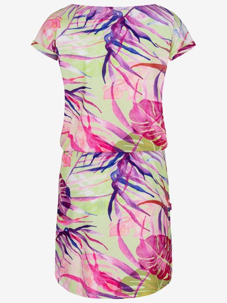 Loap Rochie de vară pentru femei verde și roz cu model tropical LOAP ANUMA