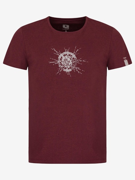 Loap Tricou bărbătesc imprimat burgundy LOAP BERDICHO