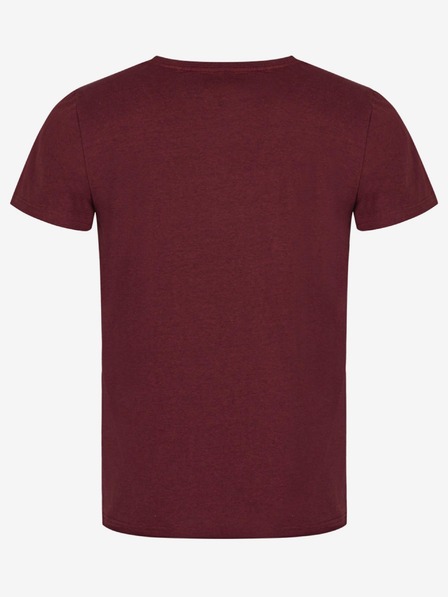 Loap Tricou bărbătesc imprimat burgundy LOAP BERDICHO
