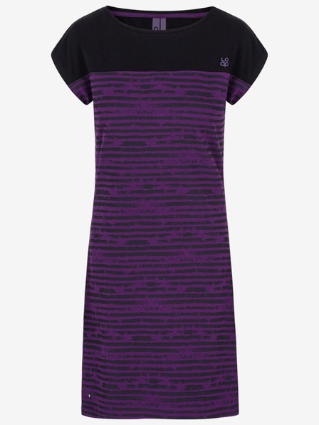 Loap Rochie LOAP Abyss neagră și mov pentru femei