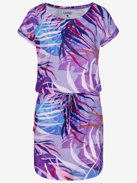 Loap Rochie cu model albastru și mov pentru femei LOAP Anuma
