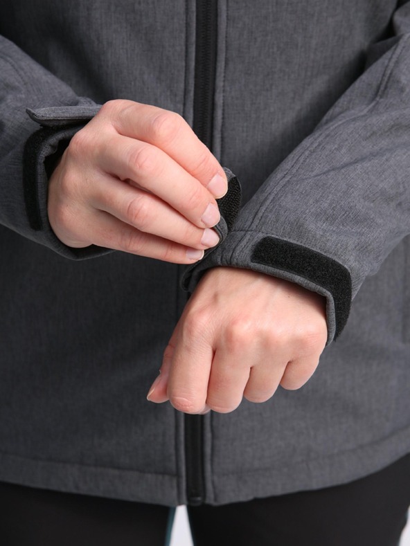 Loap Jachetă softshell neagră și gri pentru femei LOAP LUKA