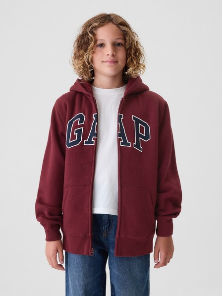 GAP Hanorac sherpa pentru copii cu logo GAP