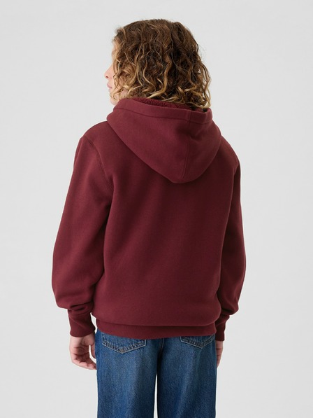 GAP Hanorac sherpa pentru copii cu logo GAP