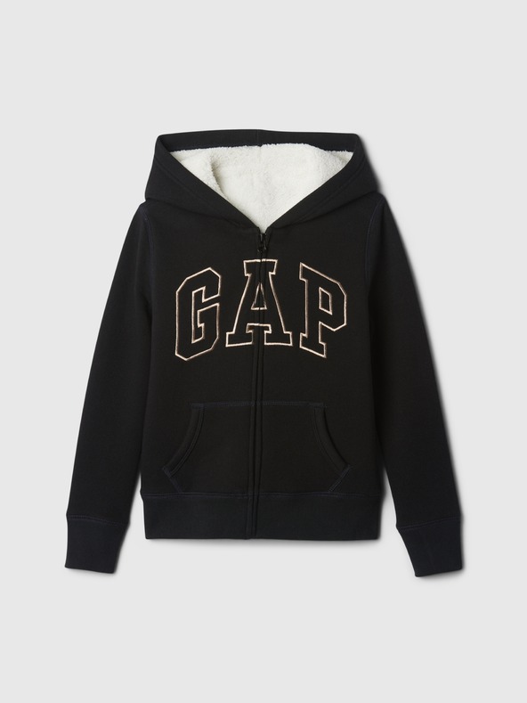 GAP Hanorac sherpa pentru copii cu logo GAP