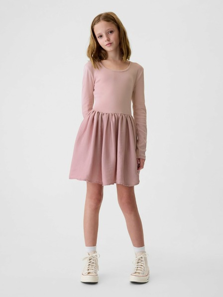 GAP Rochie pentru copii cu fustă din satin GAP
