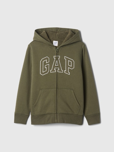 GAP Hanorac sherpa pentru copii cu logo GAP