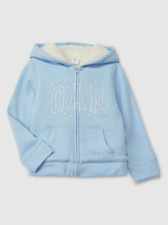 GAP Baby hanorac sherpa cu logo GAP