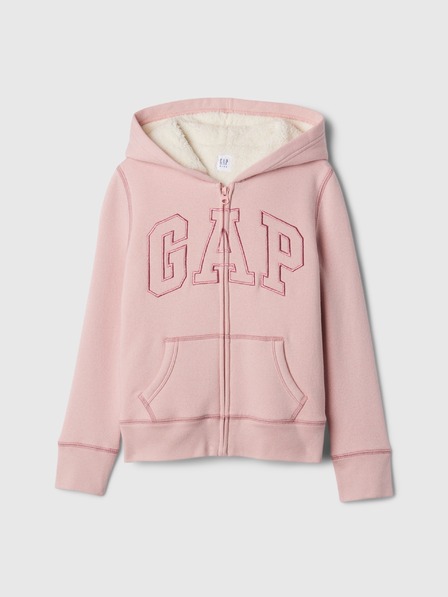 GAP Hanorac sherpa pentru copii cu logo GAP