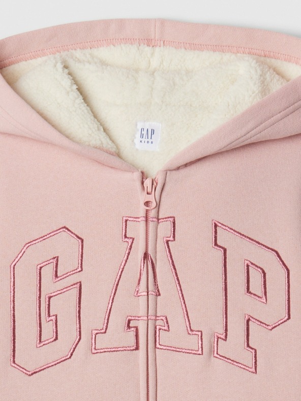 GAP Hanorac sherpa pentru copii cu logo GAP