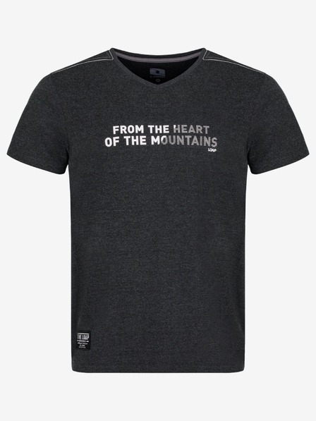Loap Tricou negru LOAP Alpron pentru bărbați