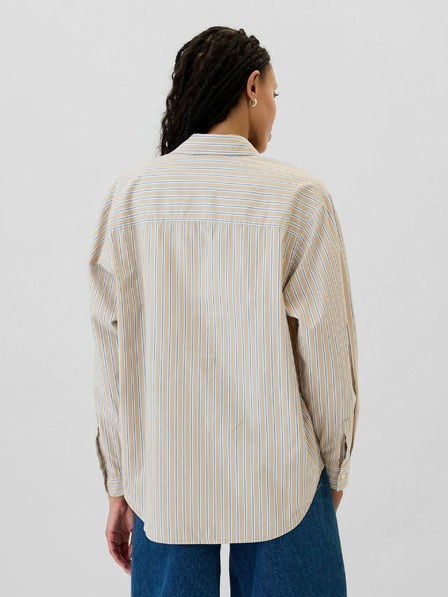 GAP Cămașă oversize cu dungi Poplin Big Shirt GAP