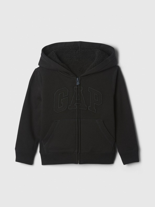 GAP Baby hanorac sherpa cu logo GAP